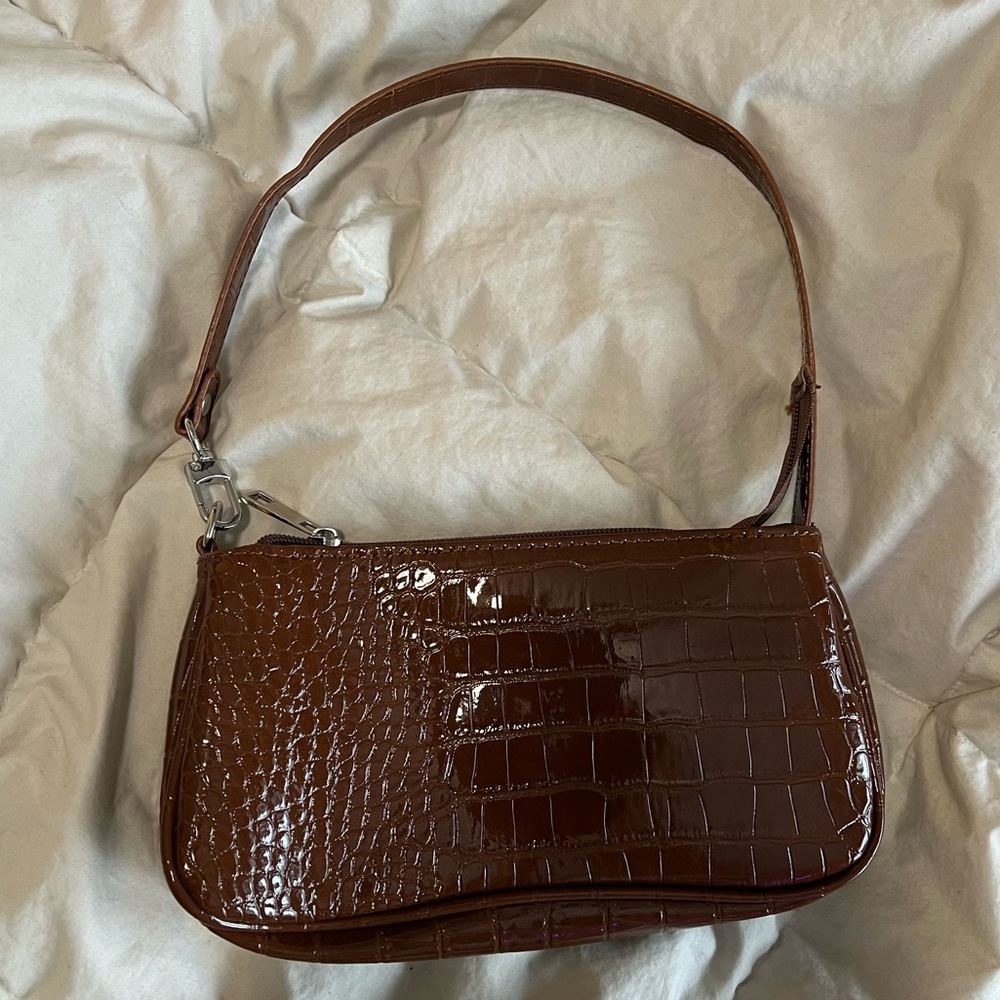 Brown Croc Handbag